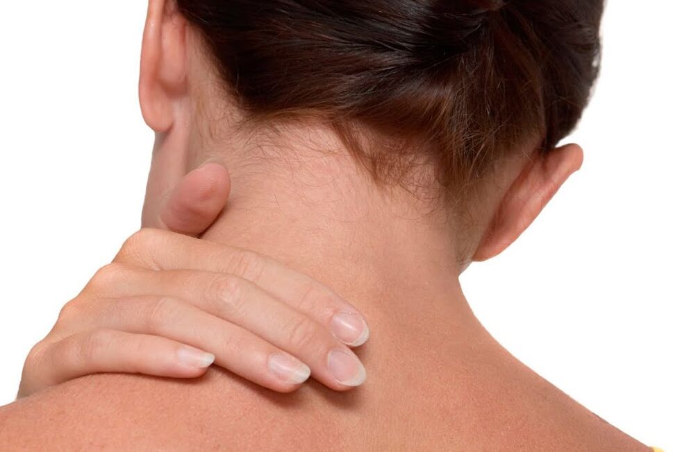 bolest v krku v důsledku osteochondrózy